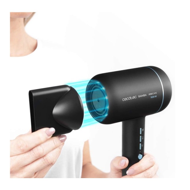 Πιστολάκι Μαλλιών με Ιονιστή 1800 W Cecotec Bamba IoniCare 6000 RockStar Ice CEC-04227
