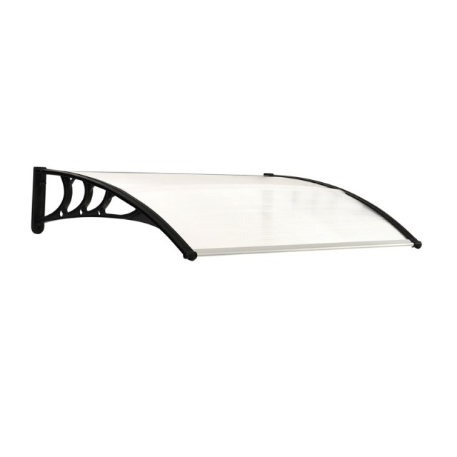 Πλαστικό Κιόσκι - Τέντα Πόρτας Εισόδου 100 x 80 x 23 cm Χρώματος Λευκό Outsunny B70-011V01WT