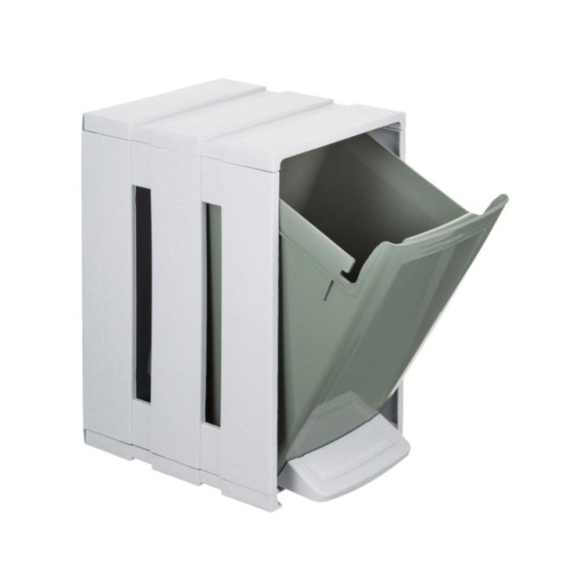 Πλαστικός Κάδος Απορριμμάτων 7 Lt Χρώματος Λαδί Bama 70122