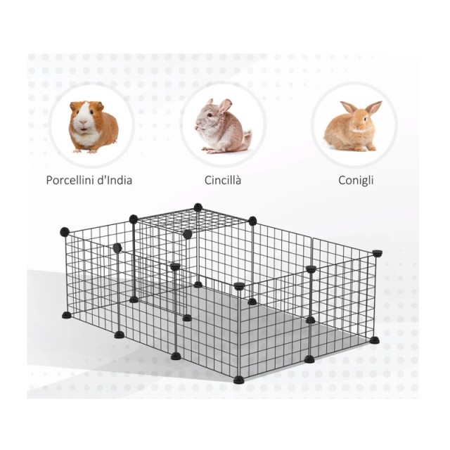 Πολυμορφικό Κλουβί - Πάρκο Εκπαίδευσης Κατοικίδιου 105 x 70 x 35 cm PawHut D51-256