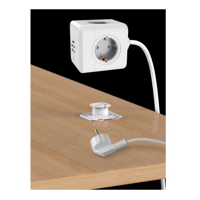 Πολύπριζο Κύβος 4 Θέσεων με 3 Θύρες USB Technaxx Power Cube TX-195