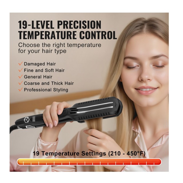 Πρέσα Μαλλιών με Πλάκες Τιτανίου 60 W VEVOR YSYHWXWFLZZFU2XXAV2