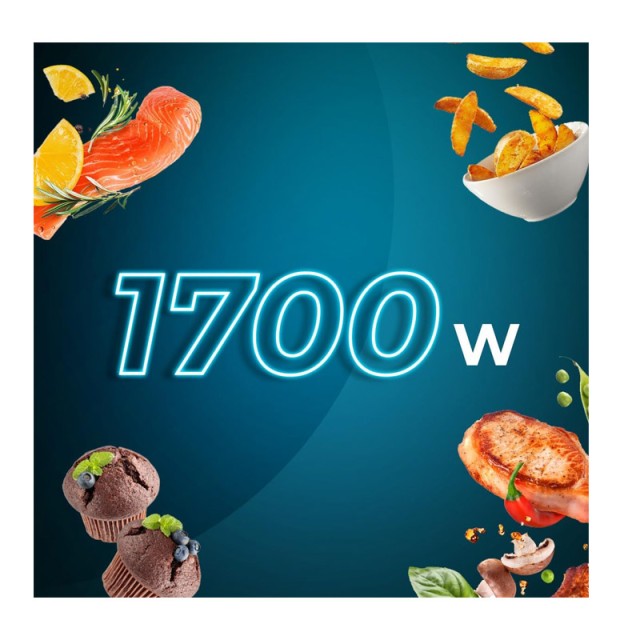 Ψηφιακή Φριτέζα Αέρος 5.5 Lt 1700 W Cecofry Full InoxBlack 5500 Connected Pack Cecotec CEC-03319