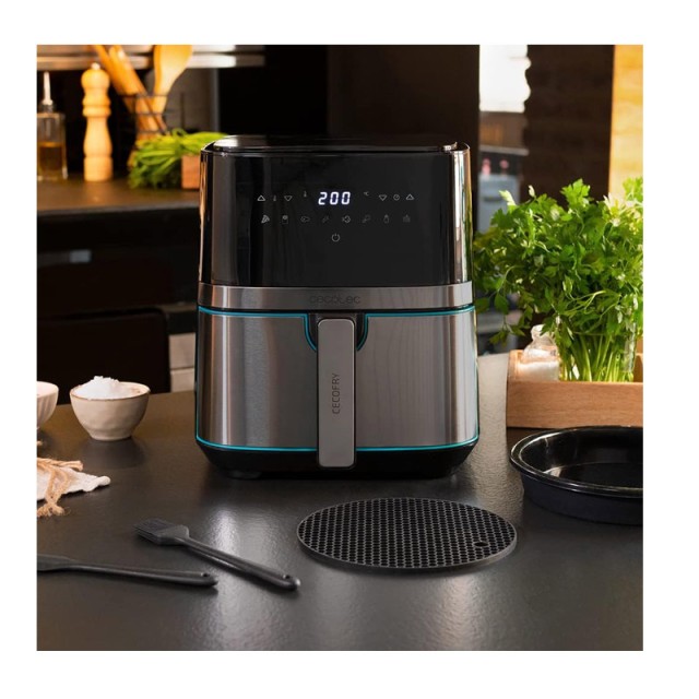 Ψηφιακή Φριτέζα Αέρος 5.5 Lt 1700 W Cecofry Full InoxBlack 5500 Pro Cecotec CEC-03318