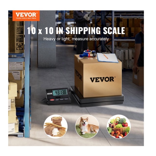 Ψηφιακή Ταχυδρομική Ζυγαριά με LCD Οθόνη 10 g-50 Kg VEVOR FTSYSCYXBDG10LC72V2