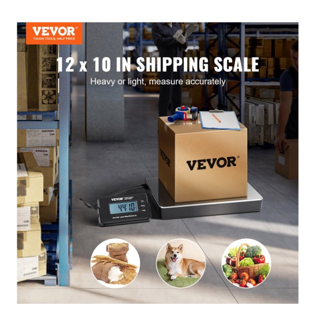 Ψηφιακή Ταχυδρομική Ζυγαριά με LCD Οθόνη 150 g-200 Kg VEVOR FTSYSCYXBDG12YMRKV2