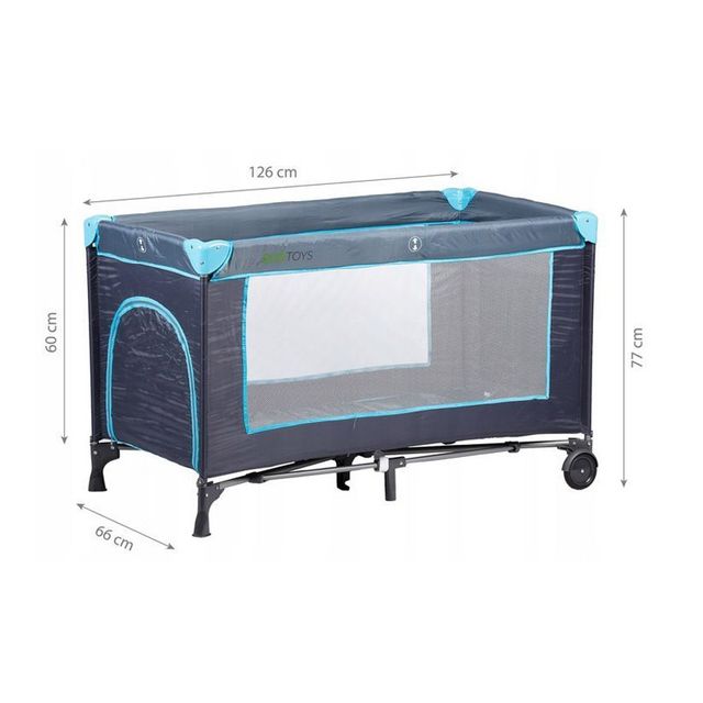 Πτυσσόμενο Παρκοκρέβατο 126 x 66 x 77 cm Ecotoys 610