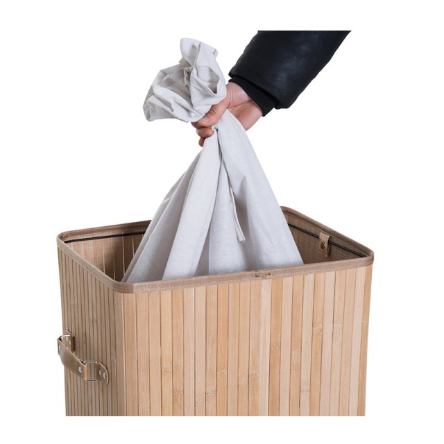 Πτυσσόμενο Καλάθι Απλύτων από Μπαμπού 72 Lt HOMCOM 850-017