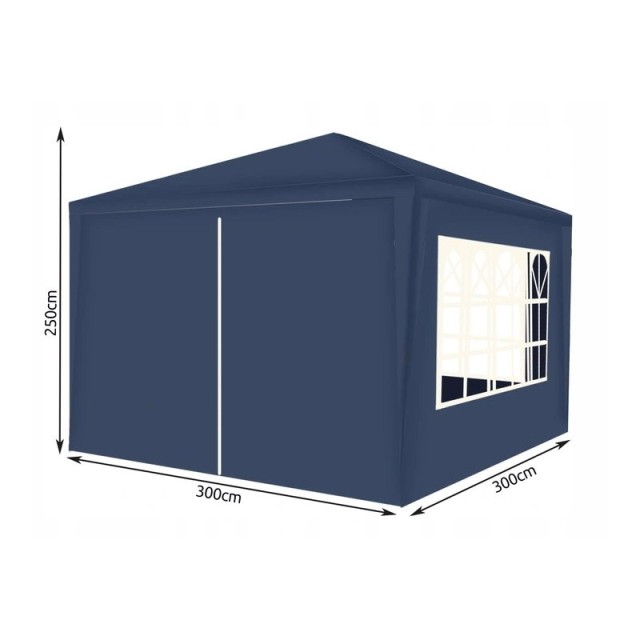 Πτυσσόμενο Κιόσκι Κήπου 3 x 3 x 2.5 m Malatec 12876