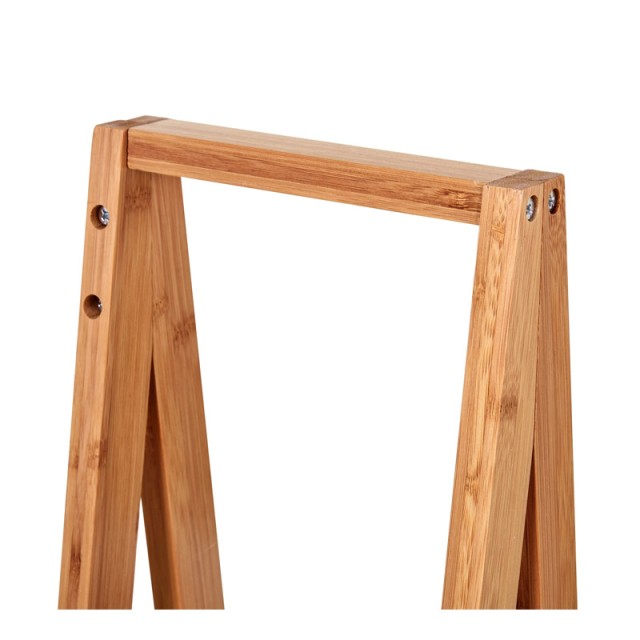Ραφιέρα Μπάνιου από Μπαμπού με 3 Ράφια 30 x 18 x 81 cm Χρώματος Λευκό Kleankin 834-100V01WT
