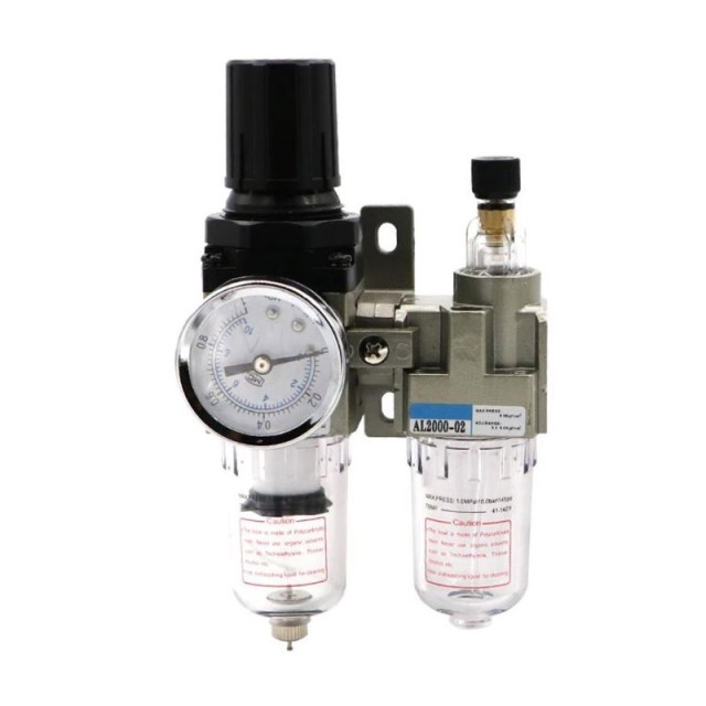 Ρυθμιστής Πίεσης Αέρος με Υδατοπαγίδα και Ελαιωτήρα 1/2  Kraft&Dele KD-1496