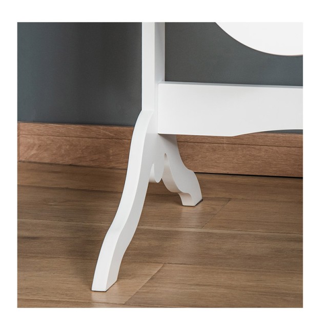 Ξύλινος Ρυθμιζόμενος Επιδαπέδιος Ολόσωμος Οβάλ Καθρέφτης 48 x 46 x 147 cm HOMCOM 831-461