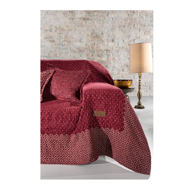 Ριχτάρι Πολυθρόνας 150 x 180 cm Libra Burgundy Guy Laroche 1133030222004