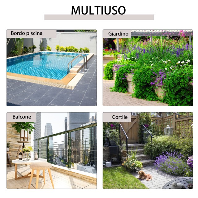 Τραπεζάκι σαλονιού Outsunny πτυσσόμενο κήπου από συνθετικό ρατάν και καφέ ατσάλι 867-034