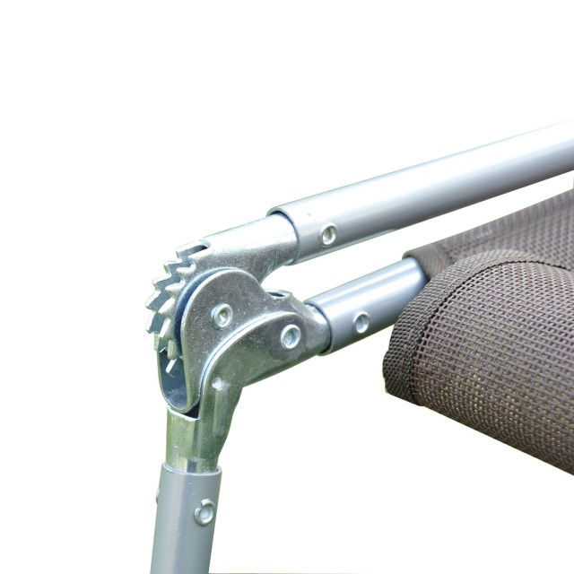 Πτυσσόμενη Ξαπλώστρα Κήπου με Μαξιλάρι 182 x 56 x 24.5 cm Χρώματος Καφέ Outsunny 01-0337