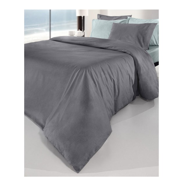 Σεντόνι Διπλό 200 x 265 cm 100% Βαμβάκι Περκάλι Color Plus Anthracite Guy Laroche 1110092123084