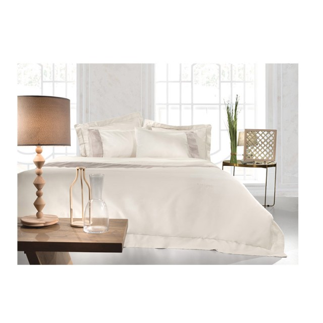 Σεντόνι King Size 270 x 280 cm 100% Βαμβακοσατέν Silky Ivory Guy Laroche 1110092119061