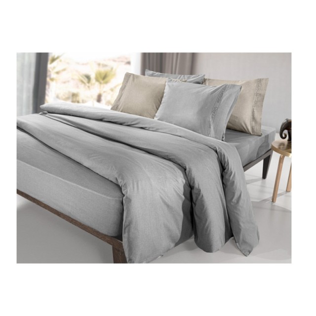 Σεντόνι Μονό 170 x 270 cm 100% Βαμβάκι Περκάλι Color Plus Silver Guy Laroche 1110092123062