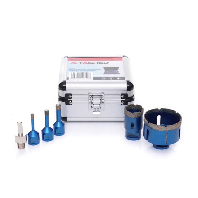 Σετ Διαμαντοτρύπανα Ξηρού Τρυπήματος 6 τμχ σε Βαλιτσάκι TAGRED TA4085