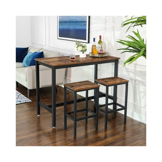 Σετ Μεταλλικά Σκαμπό Bar 40 x 30 x 65 cm 2 τμχ VASAGLE LBC65X