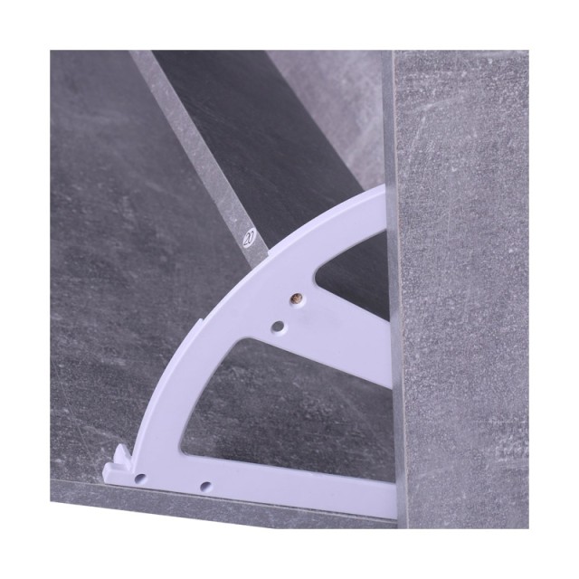 Σετ Ξύλινο Έπιπλο Εισόδου με Καθρέπτη 90 x 24 x 75 cm Χρώματος Γκρι HOMCOM 831-146GY