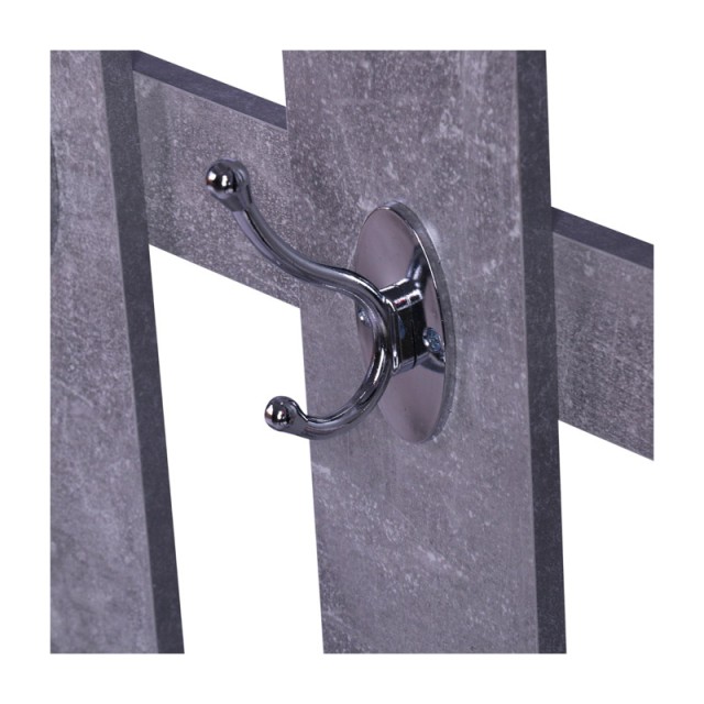 Σετ Ξύλινο Έπιπλο Εισόδου με Καθρέπτη 90 x 24 x 75 cm Χρώματος Γκρι HOMCOM 831-146GY