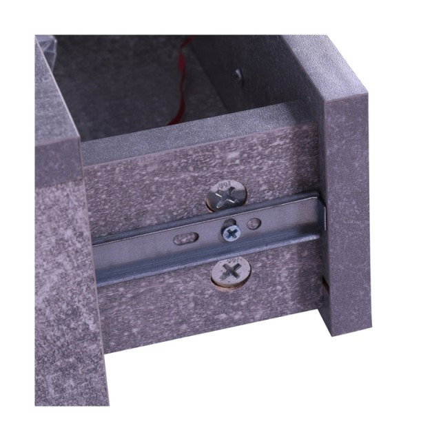 Σετ Ξύλινο Έπιπλο Εισόδου με Καθρέπτη 90 x 24 x 75 cm Χρώματος Γκρι HOMCOM 831-146GY