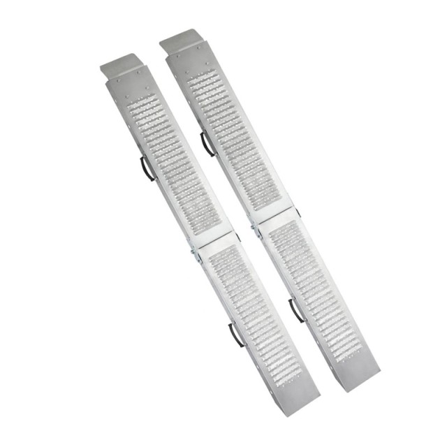 Σετ Αναδιπλούμενες Ατσάλινες Ράμπες Φόρτωσης 400 Kg 180 x 22.5 x 4.5 cm 2 τμχ Bakaji 02834265