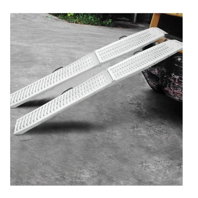 Σετ Αναδιπλούμενες Ατσάλινες Ράμπες Φόρτωσης 400 Kg 180 x 22.5 x 4.5 cm 2 τμχ Bakaji 02834265