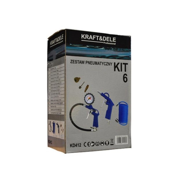 Σετ Εργαλείων Αέρος 6 τμχ Kraft&Dele KD-412