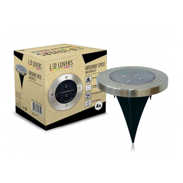 Σετ Ηλιακά LED Φωτιστικά Εδάφους 4 τμχ 3114653 LED Lovers 8719831798742
