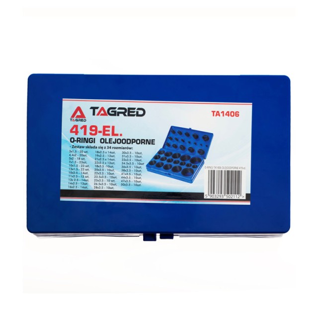 Σετ Λαστιχάκια O-Ring 419 τμχ TAGRED TA1406