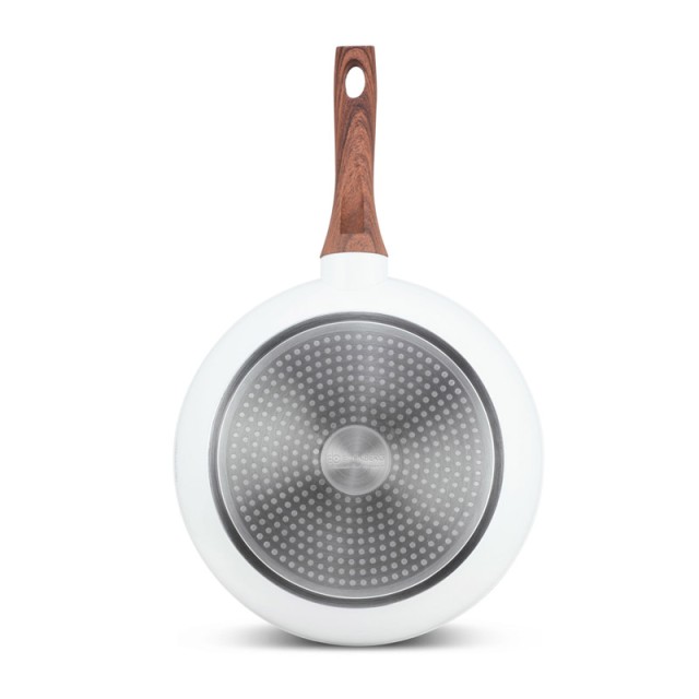 Σετ Μαγειρικών Σκευών με Αντικολλητική Κεραμική Μαρμάρινη Επίστρωση 15 τμχ Χρώματος Λευκό Edenberg EB-5622