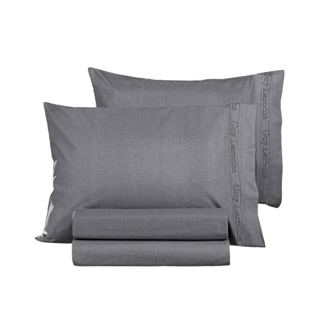 Σετ Μαξιλαροθήκες 50 x 70 cm 2 τμχ Color Plus Anthracite Guy Laroche 1117092123019