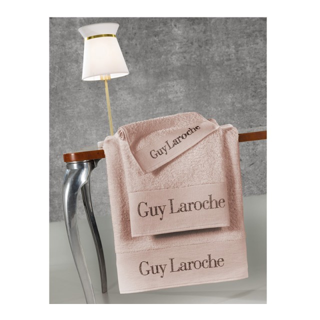 Σετ με 3 Πετσέτες Μπάνιου 100% Βαμβάκι Futura Old Pink Guy Laroche 1122090214010