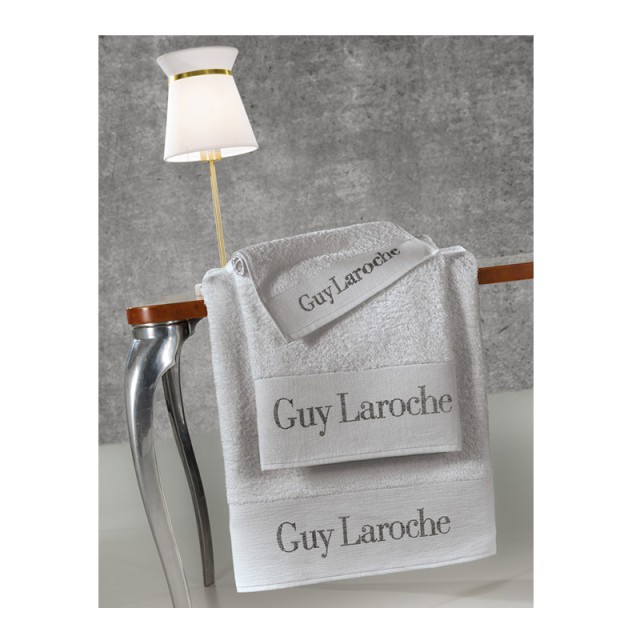 Σετ με 3 Πετσέτες Μπάνιου 100% Βαμβάκι Futura Silver Guy Laroche 1122090214009