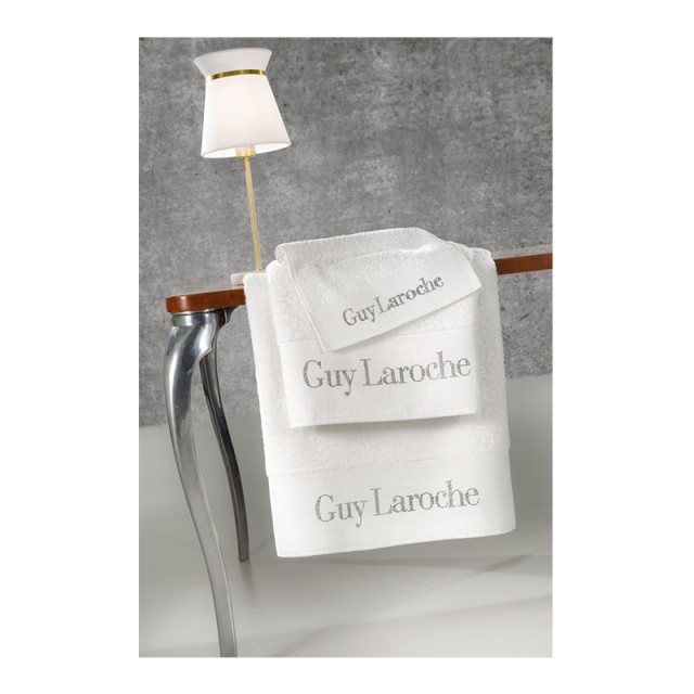 Σετ με 3 Πετσέτες Μπάνιου 100% Βαμβάκι Futura White Guy Laroche 1122090214006