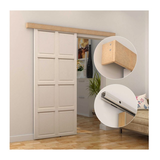 Σετ Μηχανισμού για Συρόμενες Ξύλινες Πόρτες 2 m HOMCOM B81-006