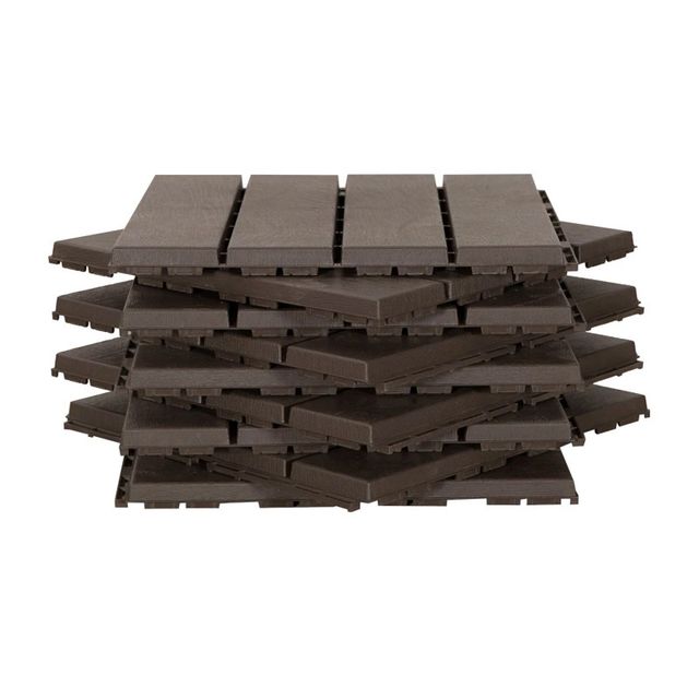 Σετ Πλακάκια Πολυπροπυλενίου 30 x 30 x 2 cm 9 τμχ Outsunny 844-278BN