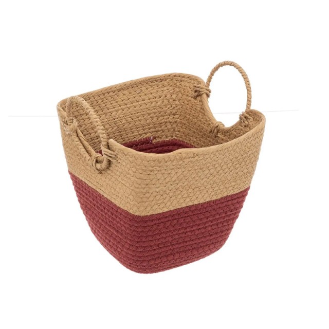 Σετ Ψάθινα Καλάθια Αποθήκευσης 37 x 32.5 x 36 cm 3 τμχ 5Five Simply Smart 174746C