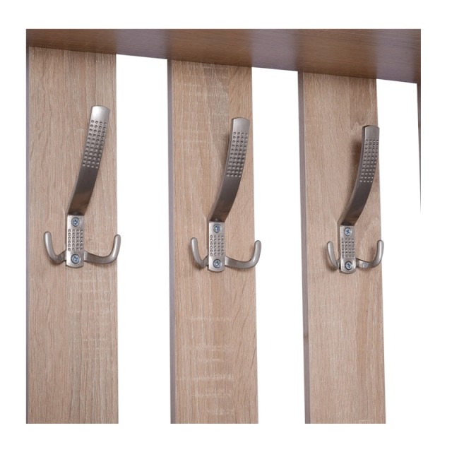 Σετ Ξύλινο Έπιπλο Εισόδου με Καθρέπτη 90 x 24 x 43.5 cm HOMCOM 837-021AK