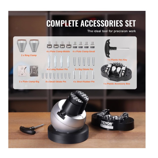 Σφαιρική Περιστρεφόμενη Μέγγενη Χαρακτικής 98 mm VEVOR GRSWNXZSZ00000001V0