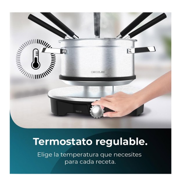 Συσκευή για Φοντύ με 8 Πιρούνια 1500 W Cecotec Fun Gourmetfondue Advance CEC-08025