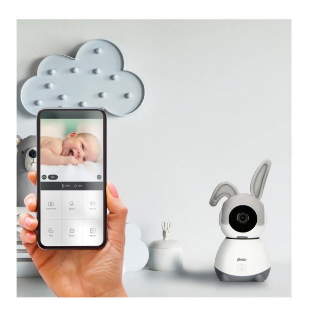 Συσκευή Παρακολούθησης Μωρού με Wi-Fi Alecto 100024 SMARTBABY10