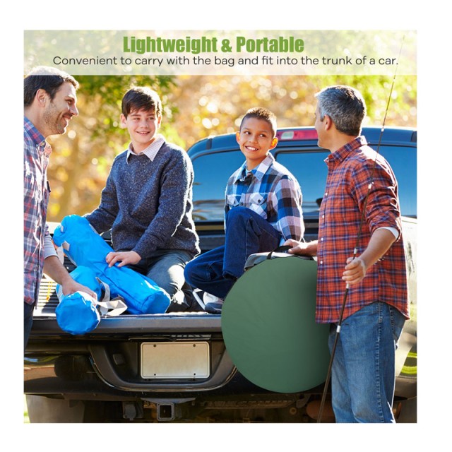 Σκηνή Αλλαγής Ρούχων / Ντους Pop-Up 120 x 120 x 190 cm Costway NP11198GN