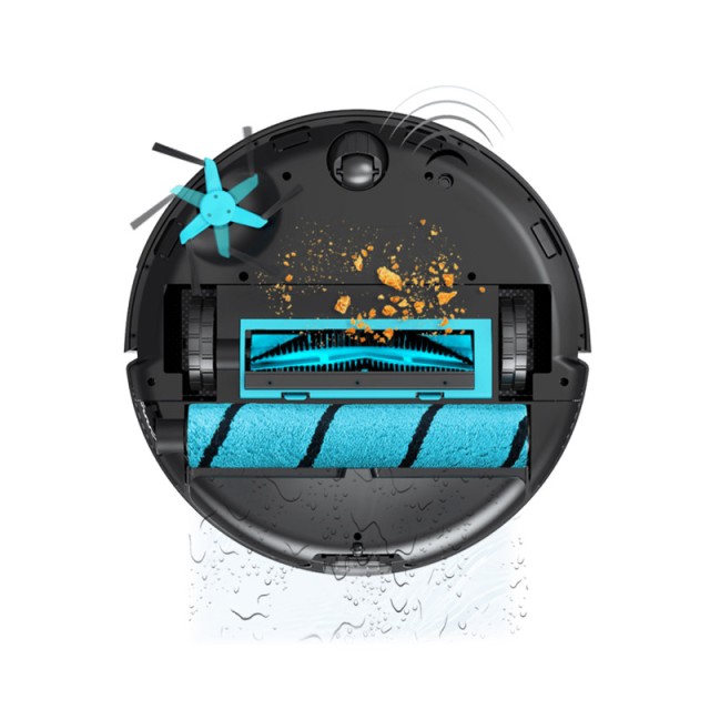 Σκούπα Ρομπότ 10 σε 1 με Βάση Αυτόματου Καθαρισμού Cecotec Conga 12090 Twice Roller Home&Fill CEC-08597