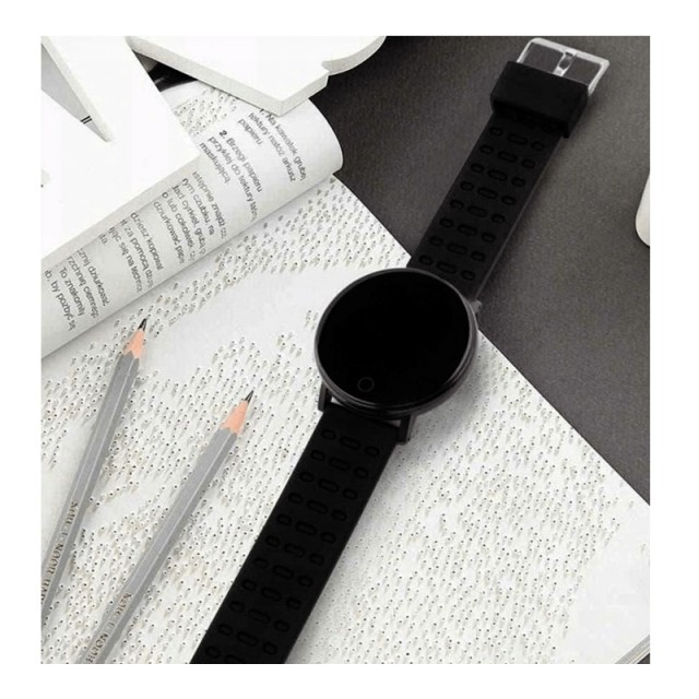 Smartwatch 119 Plus με Μετρητή Καρδιακών Παλμών Χρώματος Μαύρο - Λευκό SPM SB119-Black-White