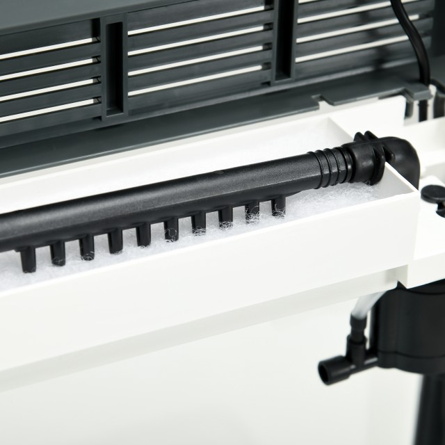Ενυδρείο 13 lt με LED Φωτισμό & Φίλτρο Βροχής – Γυαλί HD & ABS 29 x 20 x 30,5 cm D61-004V90WT PawHut
