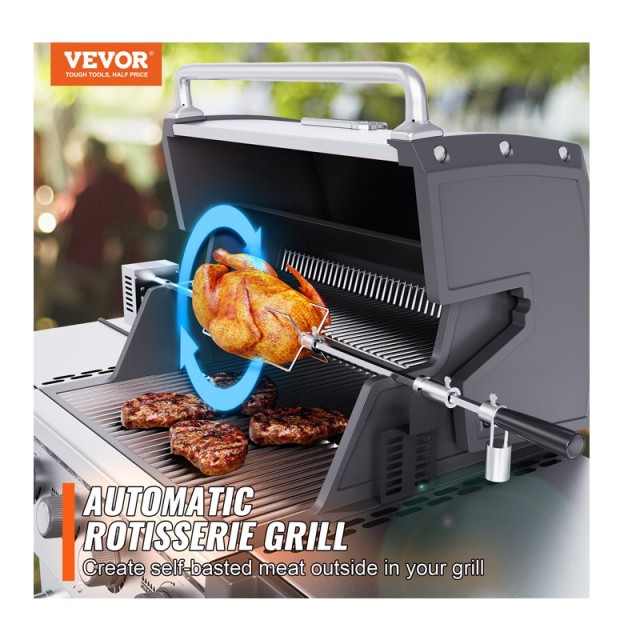 Σούβλα Ψησταριάς 100.6 cm Ατσάλινη με Μοτέρ VEVOR DGKCD32379W26XF9CV2