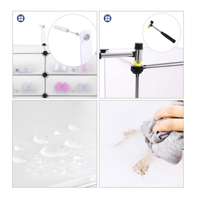 Stand Αποθήκευσης Παπουτσιών Χρώματος Λευκό Songmics LPC10W